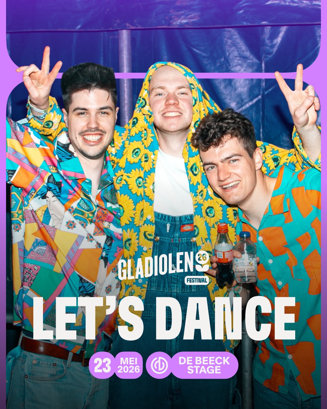 Affiche Gladiolen 2026: Let's Dance op zaterdag 23 mei, De Beeck Stage